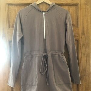 Halara Tan Hoodie Dress/Romper